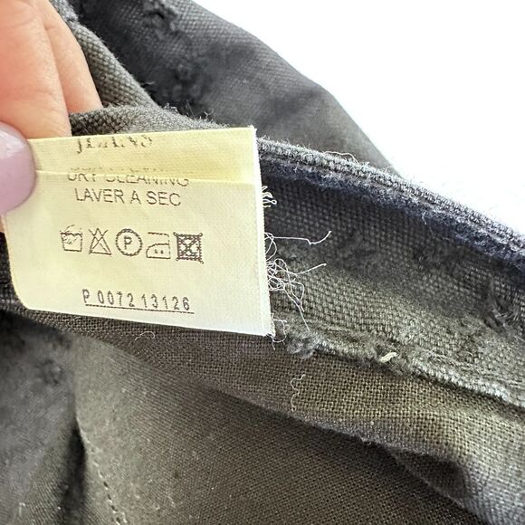 Messori Men's Cool Jeans Black Embroidered Distressed Cotton Jeans Pants SZ 40 - Picture 7 of 14